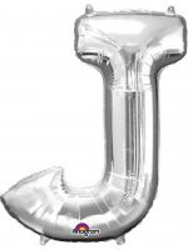 Picture of SILVER LETTER J FOIL BALLOON